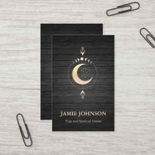 Carte De Visite Énergie Spirituelle Heiler Reiki Moon Phase Yoga