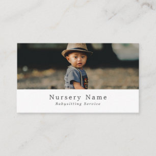 Carte De Visite Enfant en Casquette, Babysitter, Garderie, Materne
