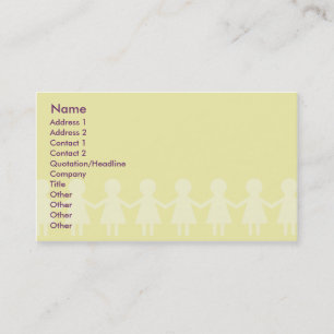 Carte De Visite Enfants - affaires