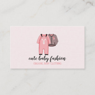 Carte De Visite Enfants Vêtement Doula Enceinte Babysitter Vêtemen