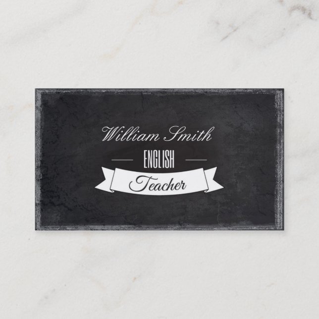 Carte De Visite English Teacher (Devant)