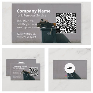 Carte De Visite Enlèvement de Déchets Modernes
