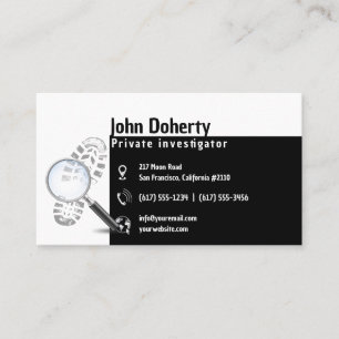 Carte De Visite Enquête privée   Inspecteur professionnel