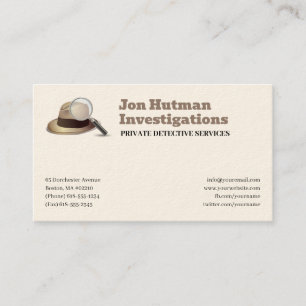Carte De Visite Enquête privée   Inspecteur professionnel