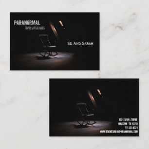 Carte De Visite Enquêteur paranormal Hauné Chaire Attique