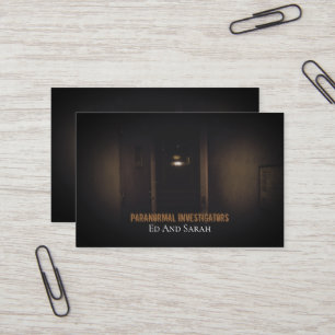 Carte De Visite Enquêteur Paranormal Haunum Asylum