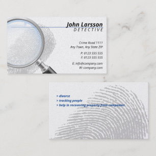Carte De Visite Enquêteur privé   Inspecteur