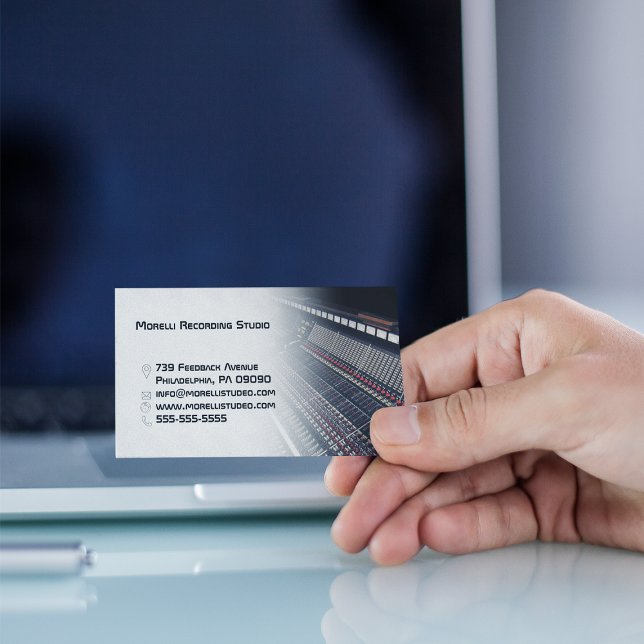 Carte De Visite Enregistrement Studio | Ingénieur du son (Créateur téléchargé)