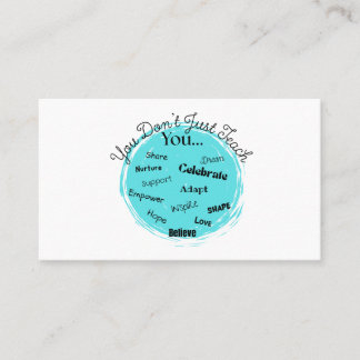 Carte de visite enseignant