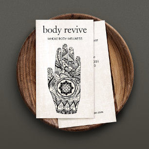 Carte De Visite Enseignant de Yoga et de guérisseur d'énergie Henn