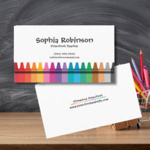 Enseignant en maternelle Rainbow Crayons