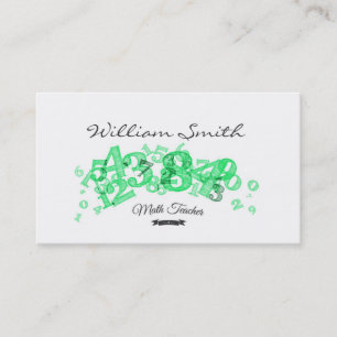 Carte de visite enseignant en mathématiques