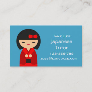 Carte De Visite Enseignant japonais Tutor