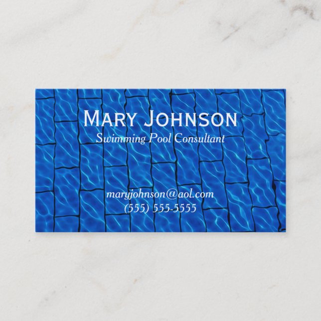 Carte De Visite Enseignant nage Enseignant nage Entraîneur nage En (Devant)