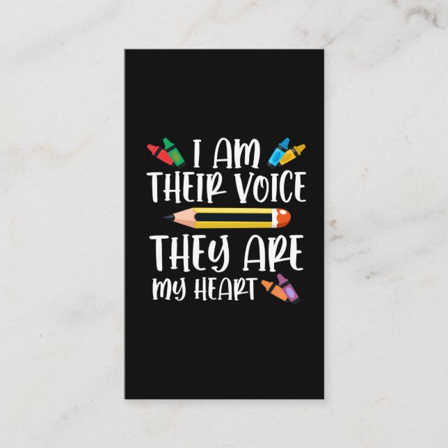 Carte De Visite Enseignant spécialisé en éducation spéciale Enfant (Devant)