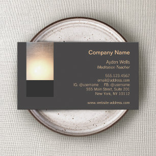 Carte De Visite Enseignant spirituel et guérisseur Zen Glow Energy