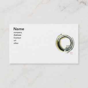 Carte De Visite Enso avec Pax, kanji pour la paix