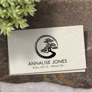 Carte De Visite Enso Circle et Bonsai Tree sur toile