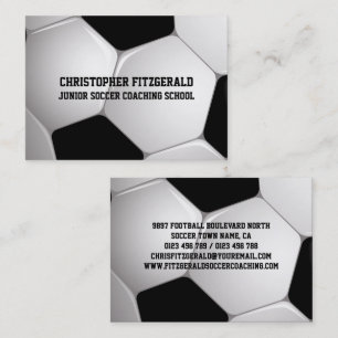 Carte De Visite Entraînement de balle de football personnalisable