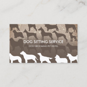 Carte De Visite Entraînement de Chien de Soins Animaux de Compagni