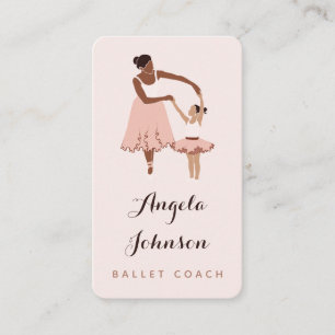 Carte De Visite Entraîneur de ballet moderne Ballerina Illustratio