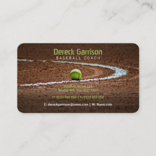 Carte De Visite Entraîneur de baseball  Baseball