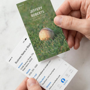 Carte De Visite Entraîneur de baseball créatif