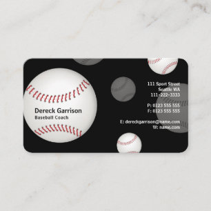 Carte De Visite Entraîneur de baseball   Professionnel