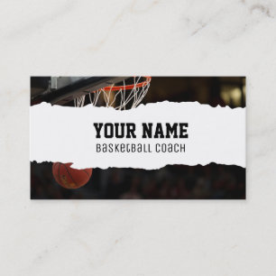 Carte De Visite Entraîneur de basket-ball