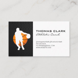 Carte De Visite Entraîneur de basket-ball Entraîneur sportif