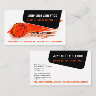 Carte De Visite Entraîneur de basket-ball   Formateur sportif