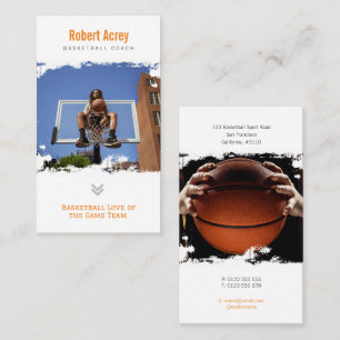 Carte De Visite Entraîneur de basket-ball   Joueur professionnel