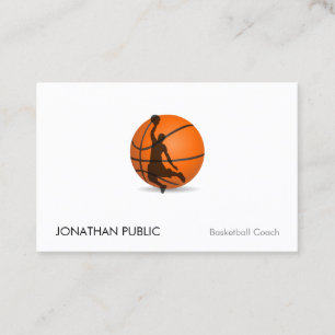 Carte De Visite Entraîneur de basket-ball moderne Professional