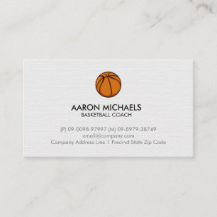 Carte De Visite Entraîneur de basket-ball Scoutisme