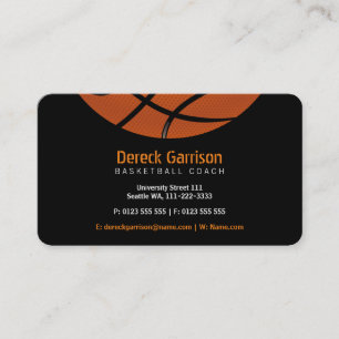 Carte De Visite Entraîneur de basket-ball   Sport