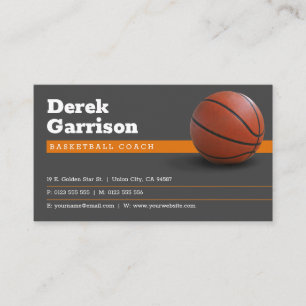 Carte De Visite Entraîneur de basket-ball   Sport