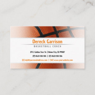 Carte De Visite Entraîneur de basket-ball   Sport