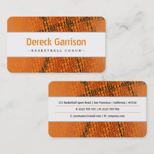 Carte De Visite Entraîneur de basket-ball   Sport moderne