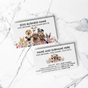 Carte De Visite Entraîneur de chien moyen petite taille