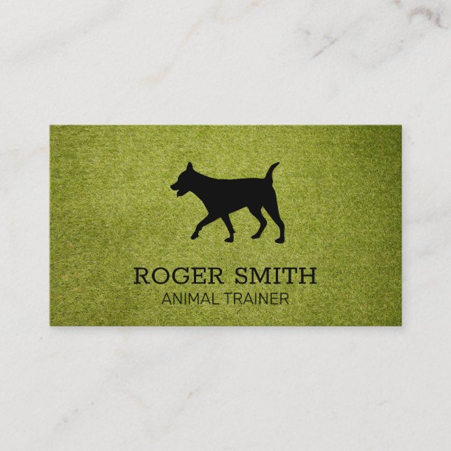 Carte De Visite Entraîneur de chiens | Services animaux | Chien (Devant)