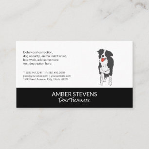 Carte De Visite Entraîneur de chiens   Sitter   Icône Chien