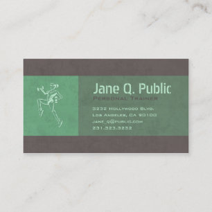 Carte De Visite Entraîneur de conditionnement physique personnel a