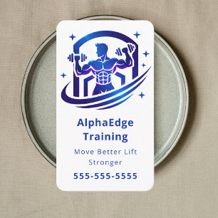 Carte De Visite Entraîneur de Fitness Premium Entraîneur Personnel