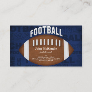 Carte De Visite Entraîneur de football