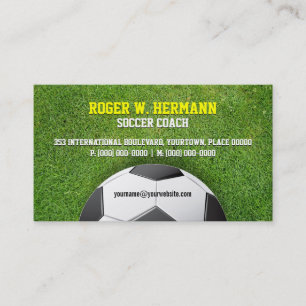 Carte De Visite Entraîneur de football américain du football