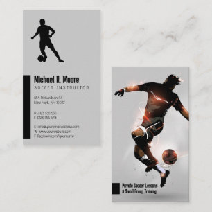 Carte De Visite Entraîneur de football   Cadeaux de sport