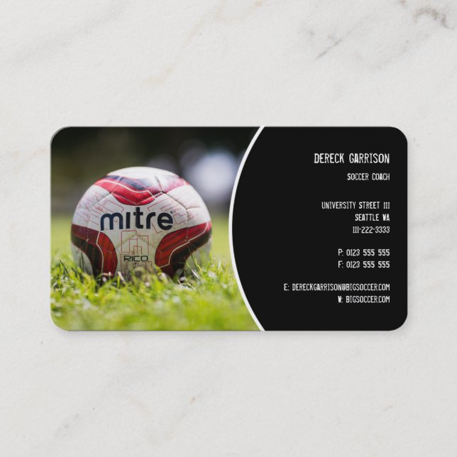 Carte De Visite Entraîneur de football | Cadeaux de sport (Devant)