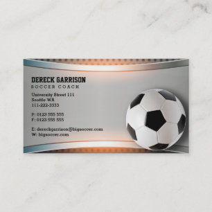 Carte De Visite Entraîneur de football   Cadeaux sportifs modernes