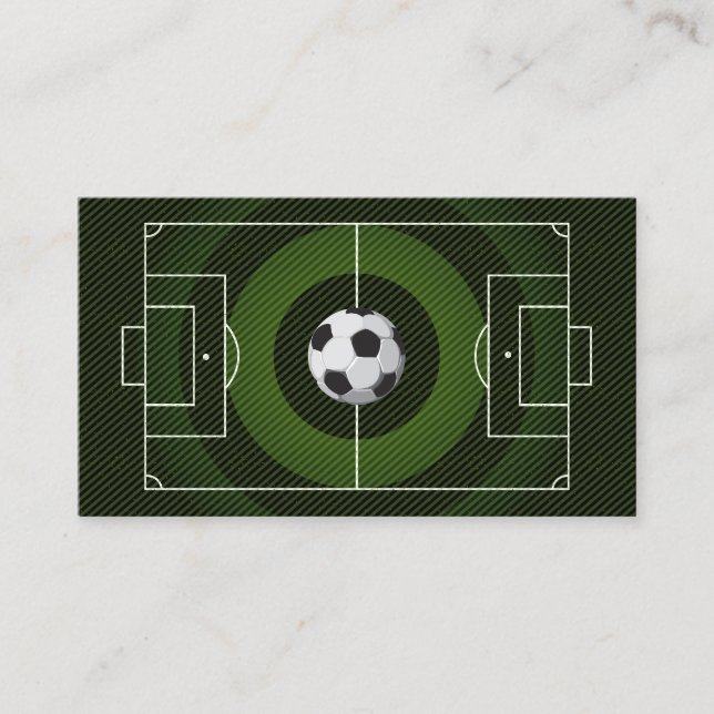 Carte De Visite Entraîneur de football entraîneur de football noir (Devant)
