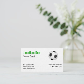 Carte de visite entraîneur de football européen